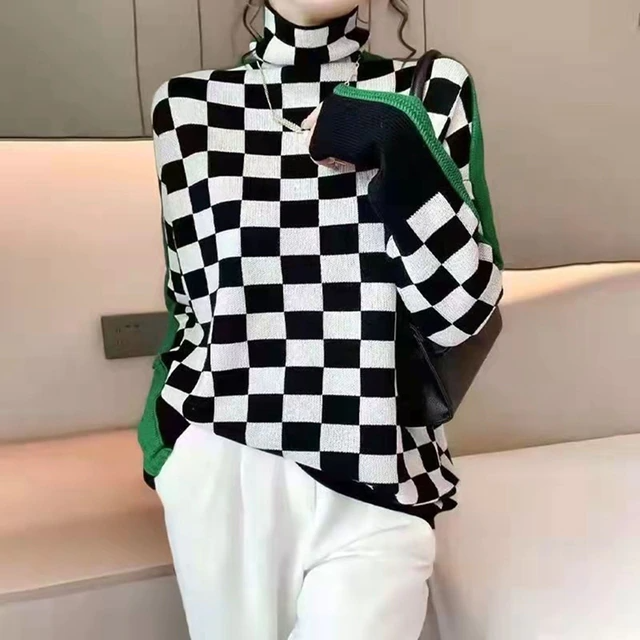 Women's cozy turtleneck sweater, perfect for winter warmth. Long sleeve knit pullover for elegant casual style.