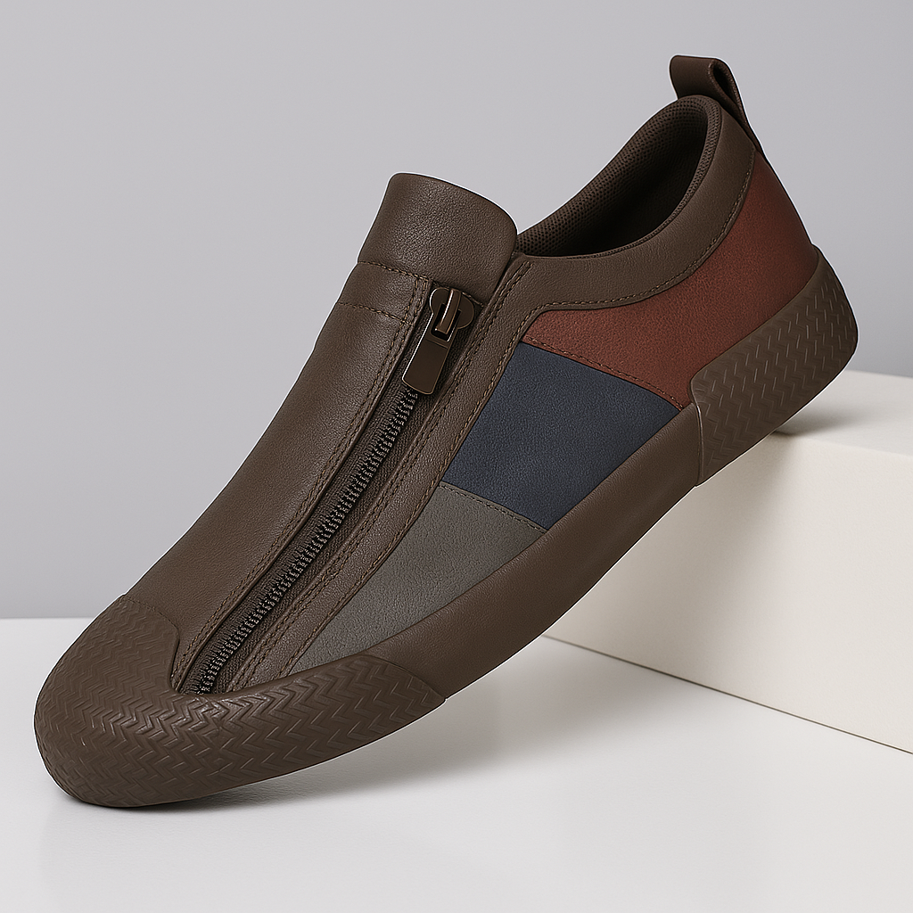 Men's everyday color block sneakers, comfortable & stylish for active men.