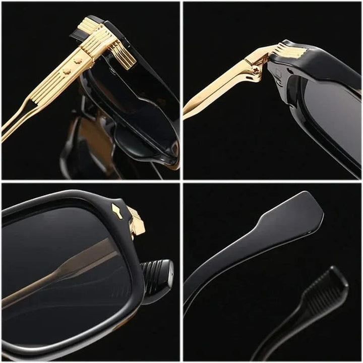 Classic retro oval unisex sunglasses with dark lenses, perfect for UV protection and a vintage fashion statement.