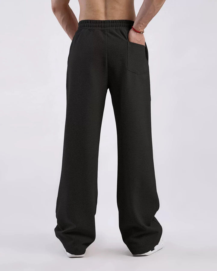 Lucca men's relaxed waffle sweatpants, designed for supreme comfort, style & everyday versatility.