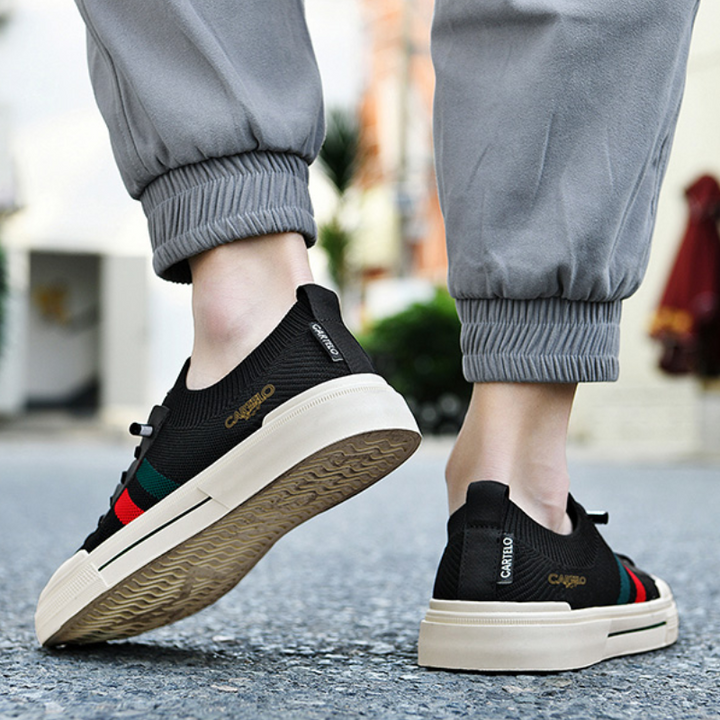 Assortment of men's lightweight comfort sneakers, versatile for everyday walking and street style.