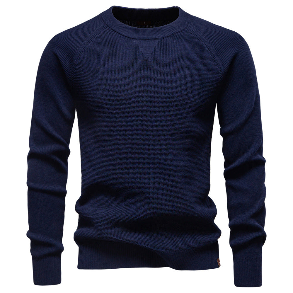 Stylish men's long sleeve Verona Waffle Knit Sweater, a versatile piece for knitwear fashion.