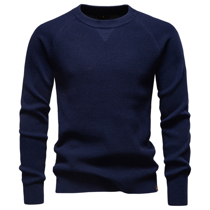 Stylish men's long sleeve Verona Waffle Knit Sweater, a versatile piece for knitwear fashion.