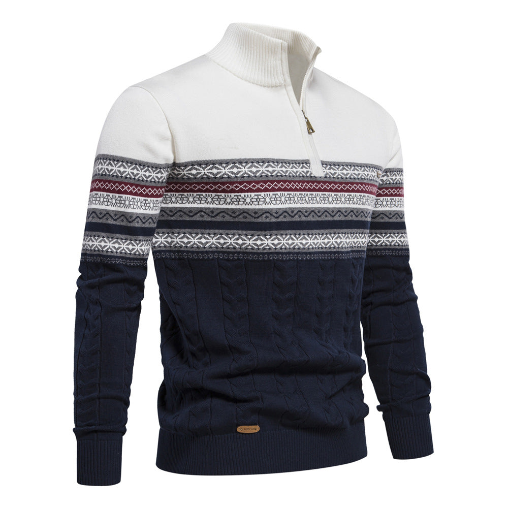 Warm men's Bergen half-zip pullover, essential for winter fashion and mens style.