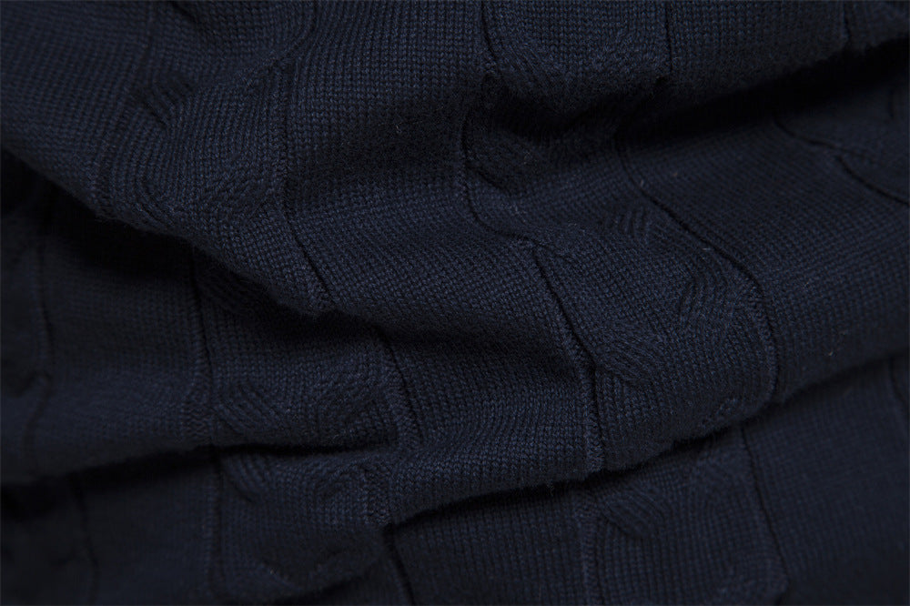 Sophisticated men's half-zip pullover, Bergen Nordic knit, perfect for cold weather style.