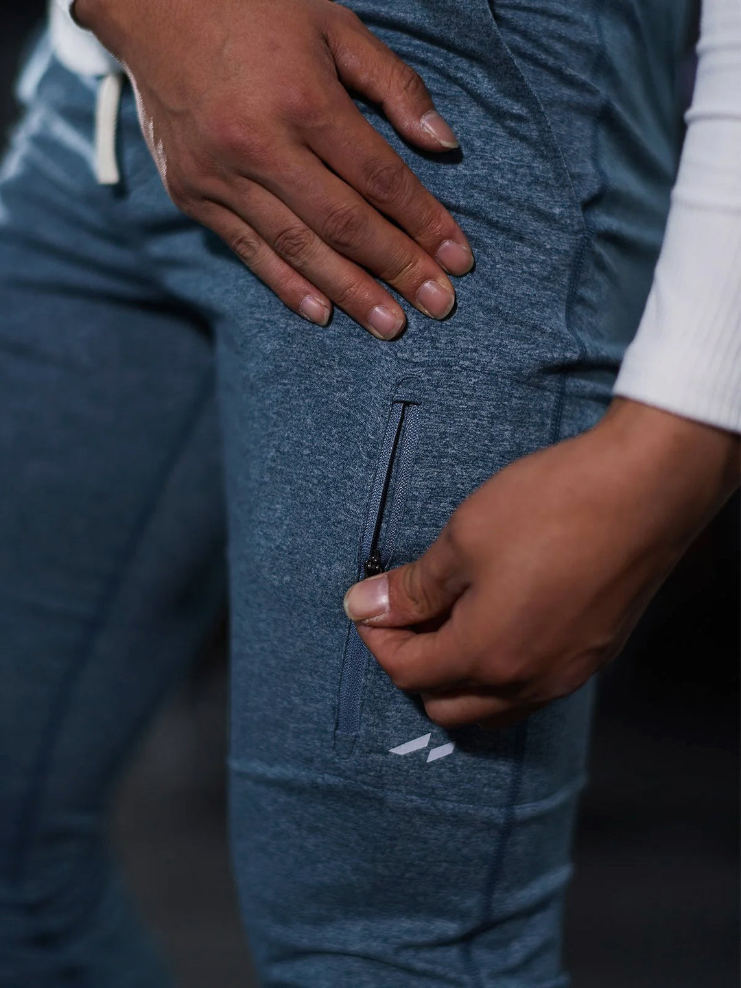 Men's athletic stretch joggers; tapered fit activewear for comfort & movement.