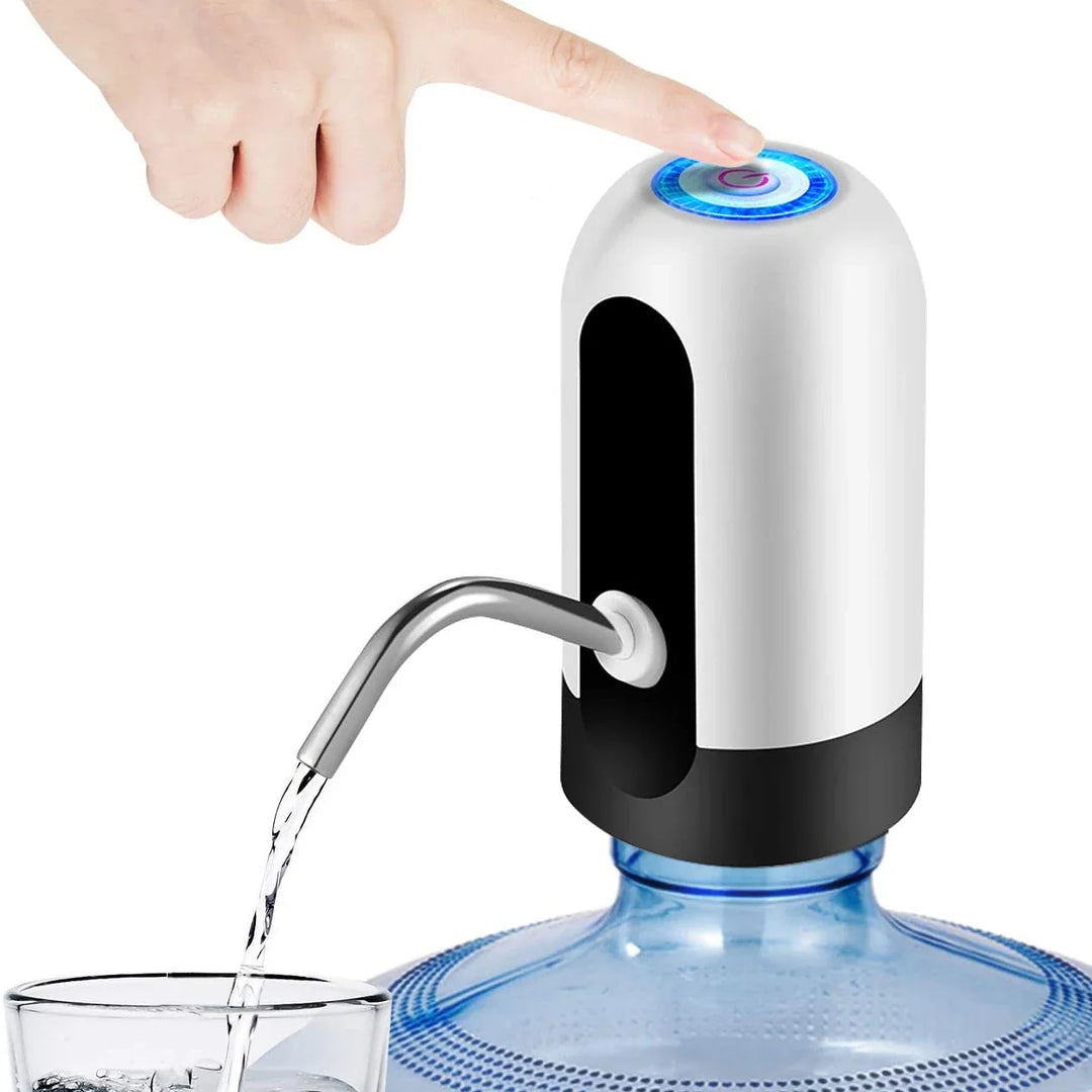 Automatic 5-gallon water bottle dispenser pump. Universal USB-charged electric pump for home & office.