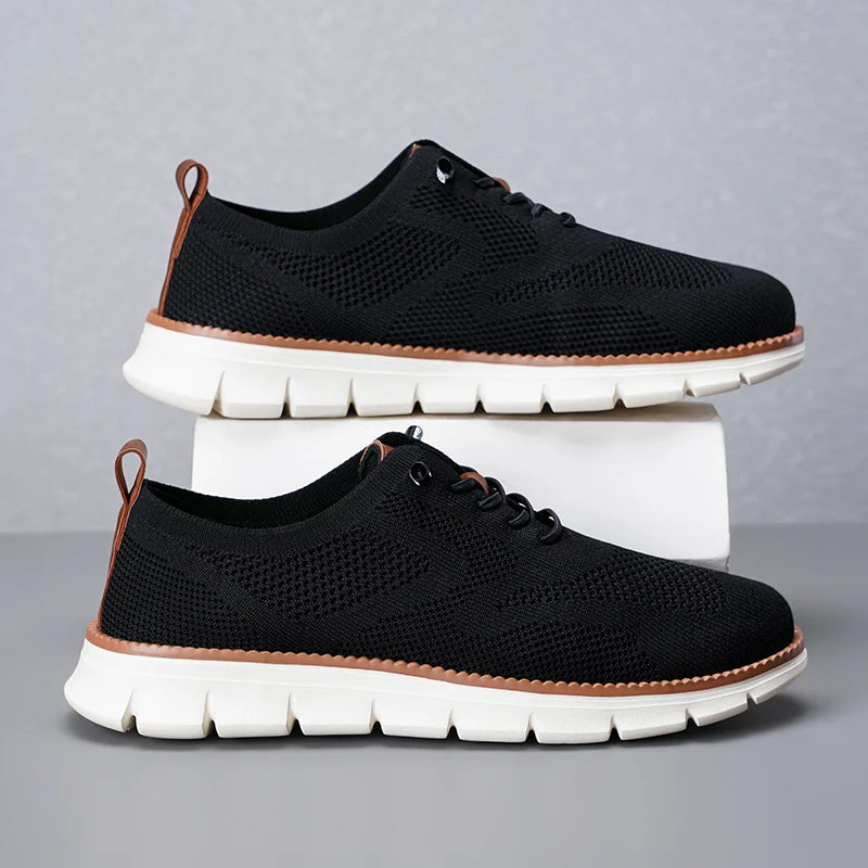 Men's breathable knit sneakers for all-day comfort. Lightweight, casual slip-on shoes for daily wear.