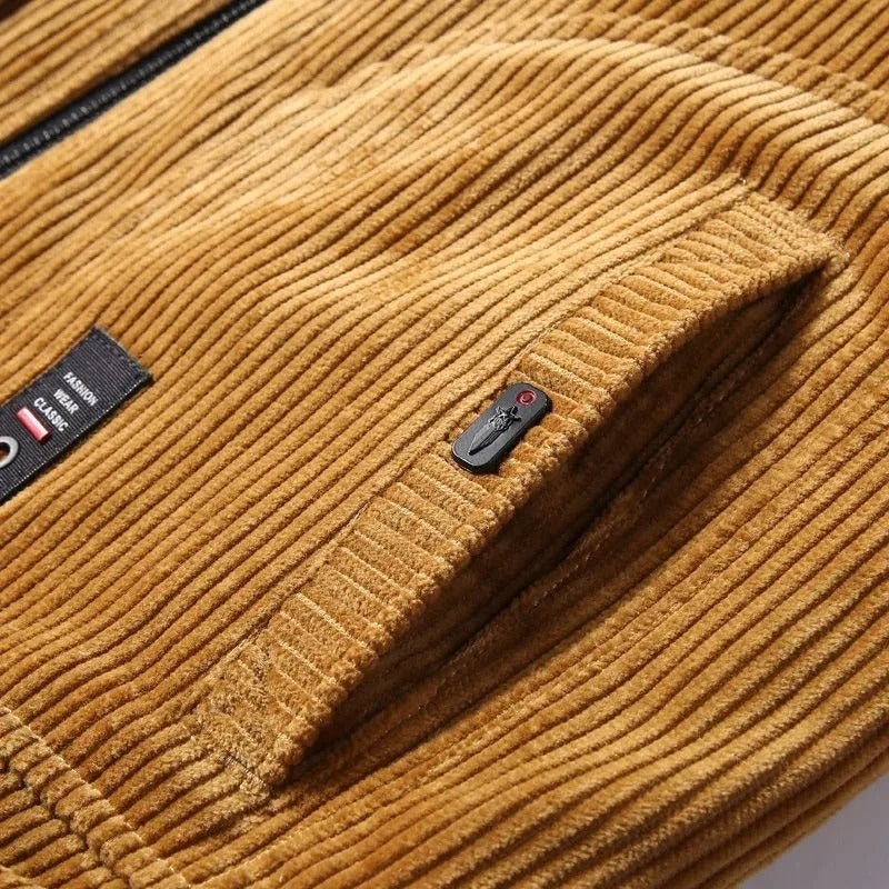 Everyday casual men's ridge jacket, a comfortable and stylish long sleeve outerwear for autumn.