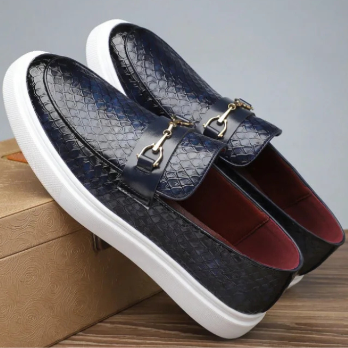 Stylish men's Siena slip-on loafers, perfect for modern dress and casual outfits.