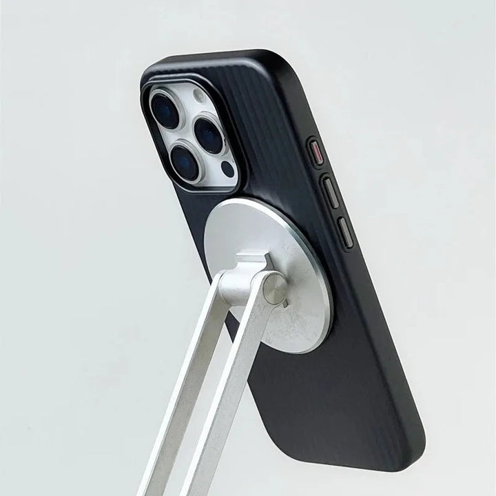 Modern men's accessory: Titanium Shield Pro iPhone cover, engineered for slim fit & advanced shock protection.