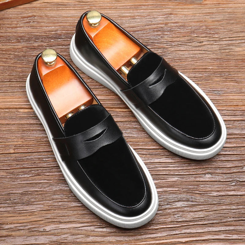 Stylish Men's Kensington slip-on loafers. Comfortable & versatile mens footwear for fashion and office wear.