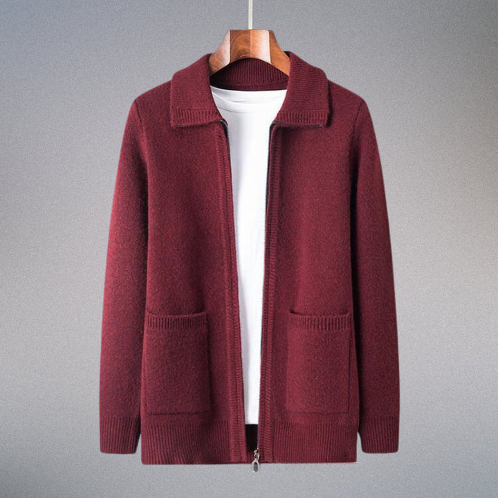 Stylish Valero men's cardigan, versatile layering piece for warmth & modern outerwear.