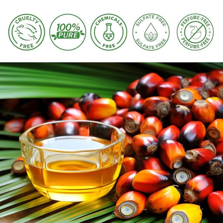 Pure raw Batana oil, organic & unisex, promotes natural hair growth, reduces loss, and repairs damaged strands.