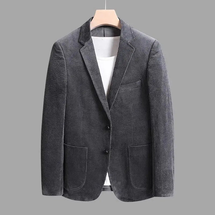 Sophisticated men's heritage tailored blazer, elevating professional & smart casual wardrobes.