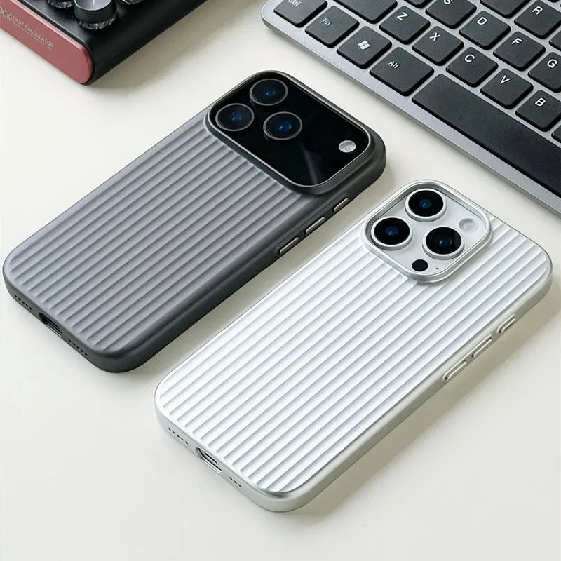 Sleek men's Titanium Shield Pro iPhone case, offering superior scratch resistance and dustproof protection.