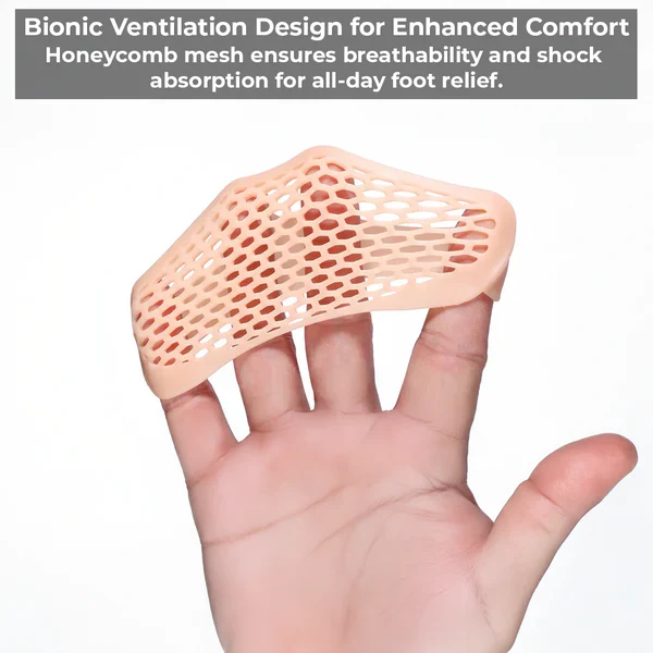 Innovative breathable gel metatarsal pads offer superior forefoot comfort & pain relief. Ideal for daily foot care.