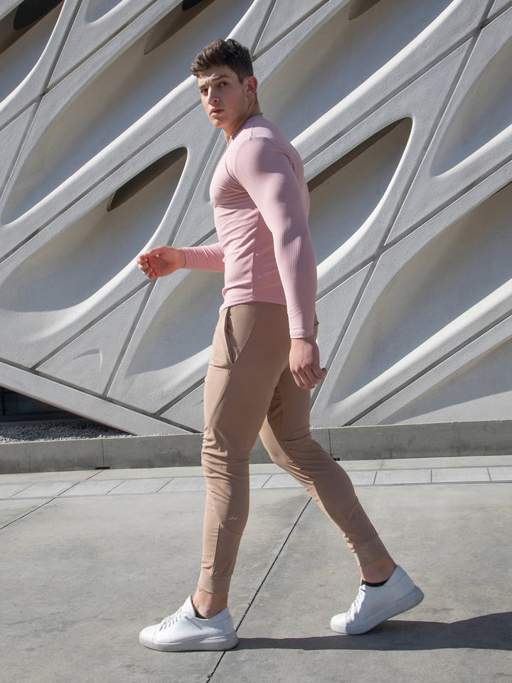 Comfortable men's stretch fabric joggers. Perfect activewear for gym & casual use.