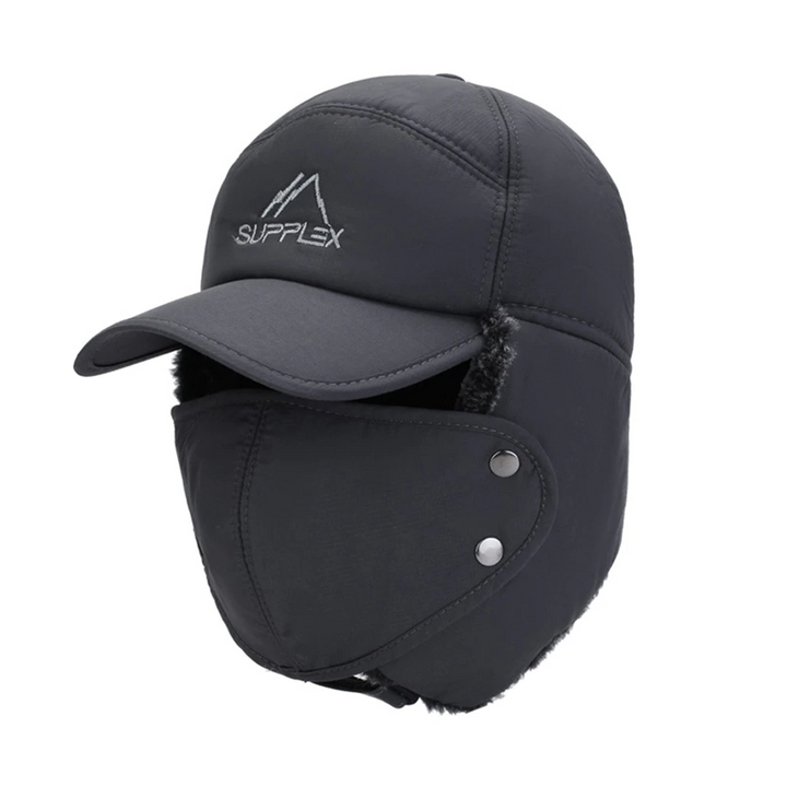 Cozy unisex thermal trapper winter hat with ear flaps, designed for extreme cold weather.