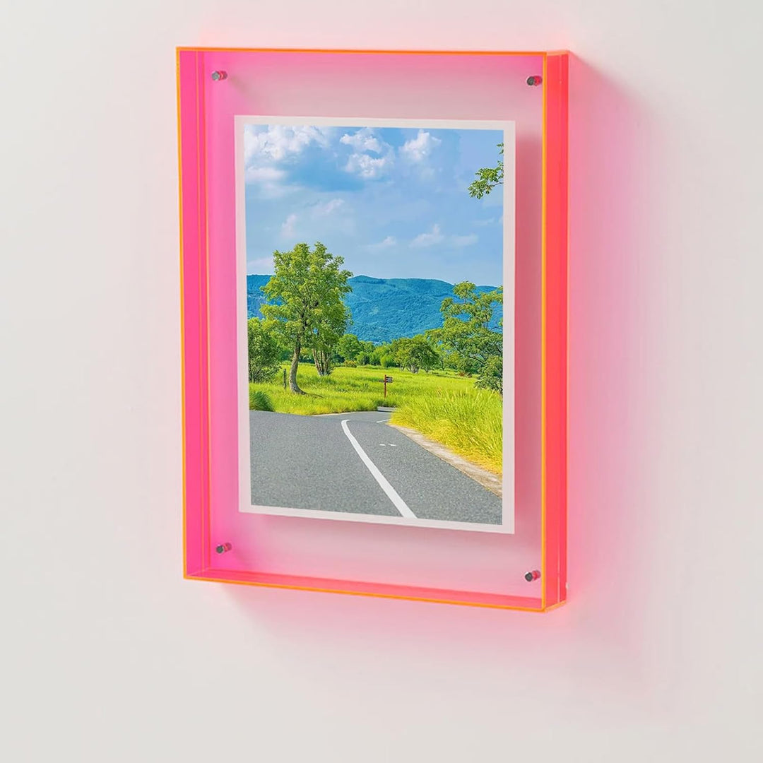 Stylish acrylic photo frame, perfect for modern home decor, wall art, or table display.