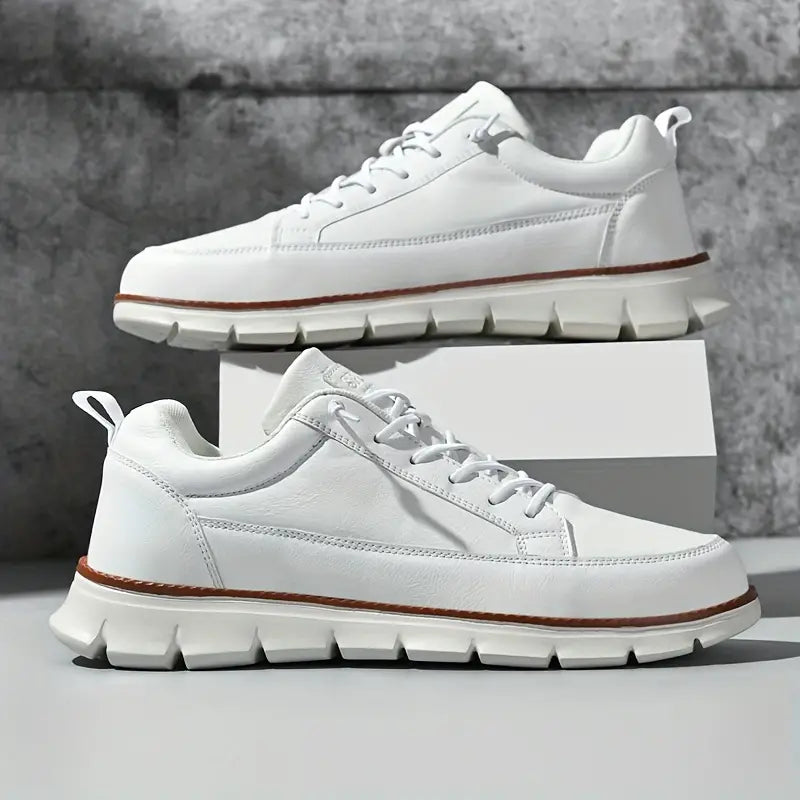 Smart casual mens sneakers. Ultra-comfortable low-top footwear for everyday wear, versatile for any outfit.