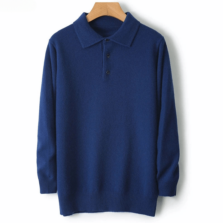 Fashionable men's everyday cardigan, elegant long sleeve design for versatile comfort.