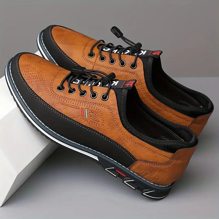 Barefoot men's Oxford sneakers, sleek design, natural comfort & waterproof.