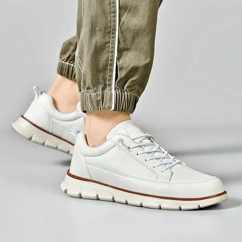 Modern men's smart casual sneakers. Comfortable everyday footwear, versatile for daily wear & walking.
