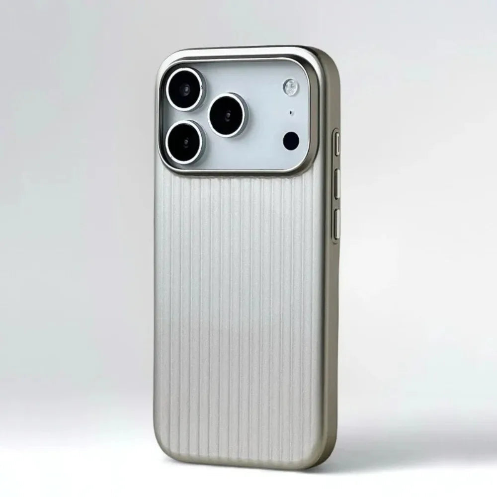 Professional Men's Titanium Shield Pro case, an elegant yet robust protective cover with wireless charging support.