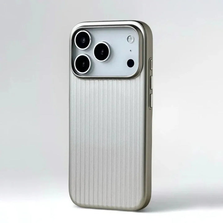 Professional Men's Titanium Shield Pro case, an elegant yet robust protective cover with wireless charging support.