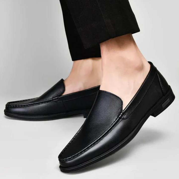 Stylish men's walking loafers, classic slip-on shoes, comfortable for all-day wear.