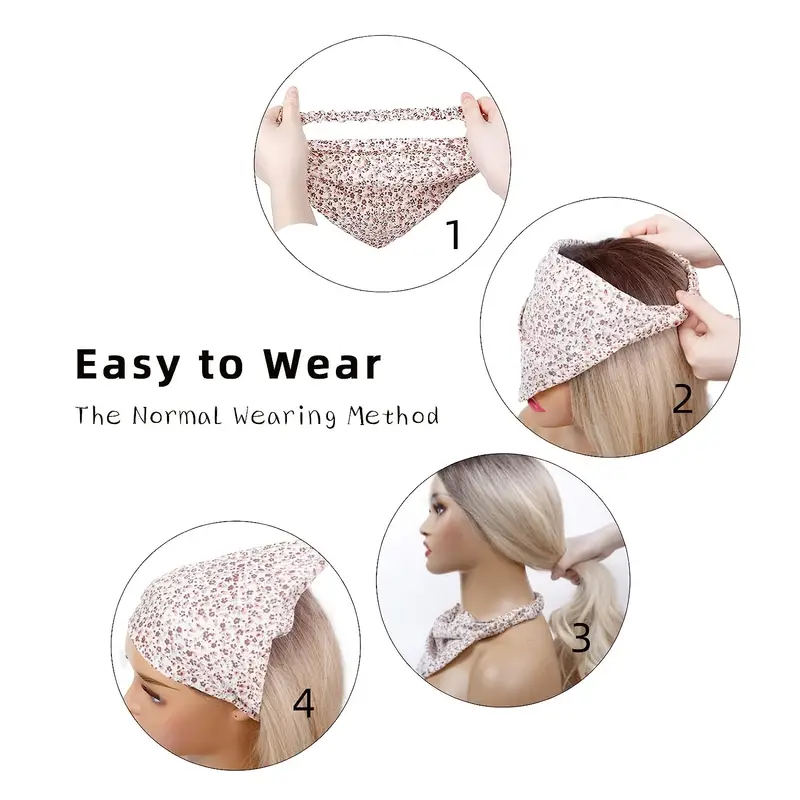 Vibrant floral chiffon headband for women, a trendy and versatile hair accessory.