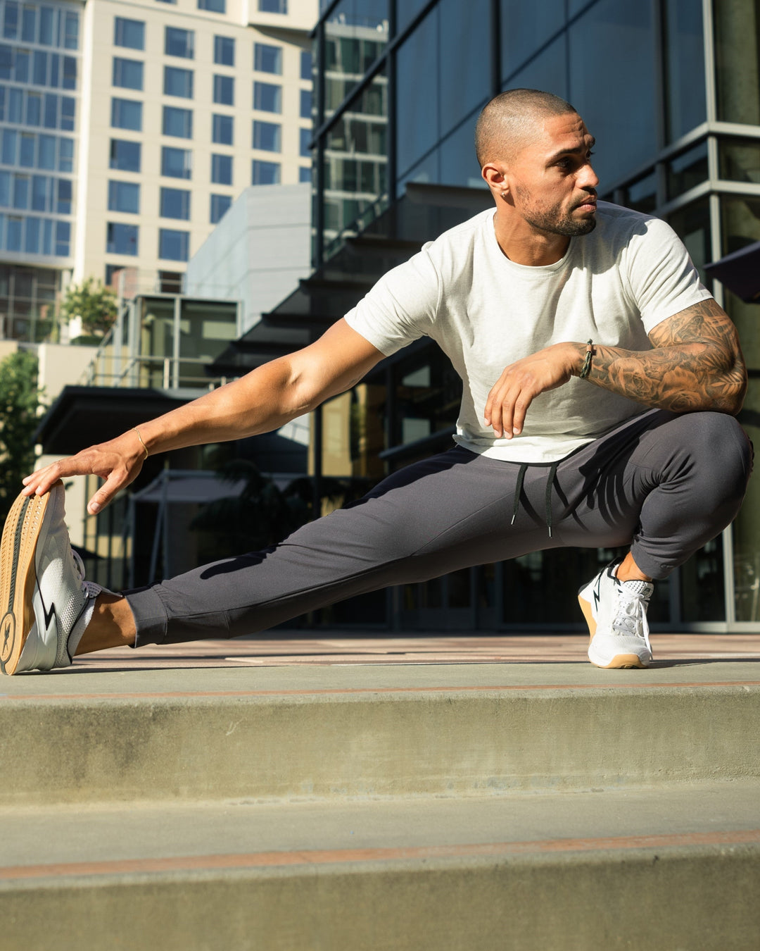 Modern fit men's performance joggers. Designed for the active man's comfort & style.