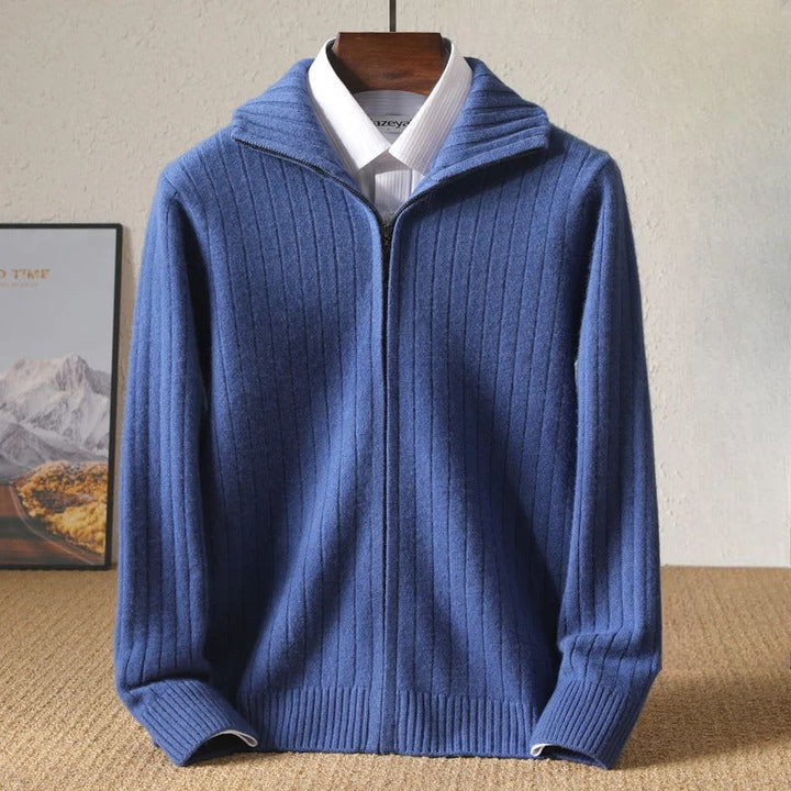Ultra-soft, warm men's premium pullover sweater; a comfortable and stylish choice for casual everyday layering.
