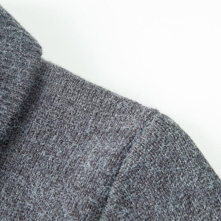 Man modeling Valero men's knit cardigan, comfortable & stylish for casual or everyday layering.