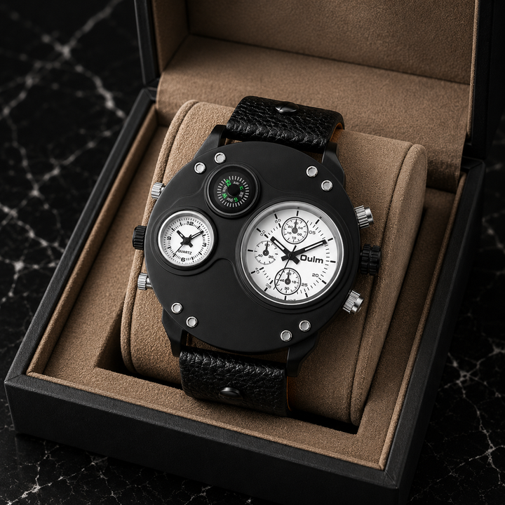Premium men's stainless steel quartz dress watch, known for its robust construction and refined look. [[lstfy-media:5]]