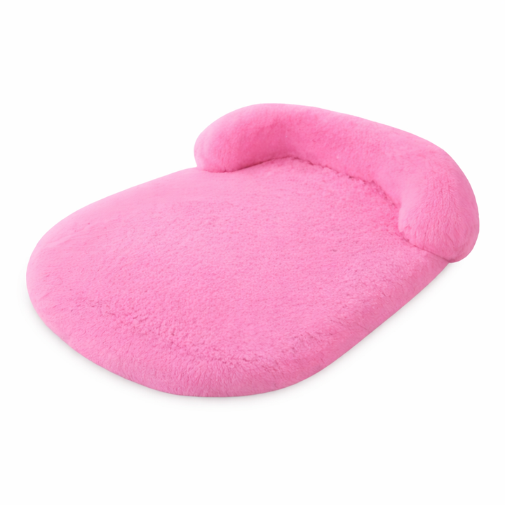 Pet resting peacefully on a anti-slip dog mat, offering secure and comfortable support.
