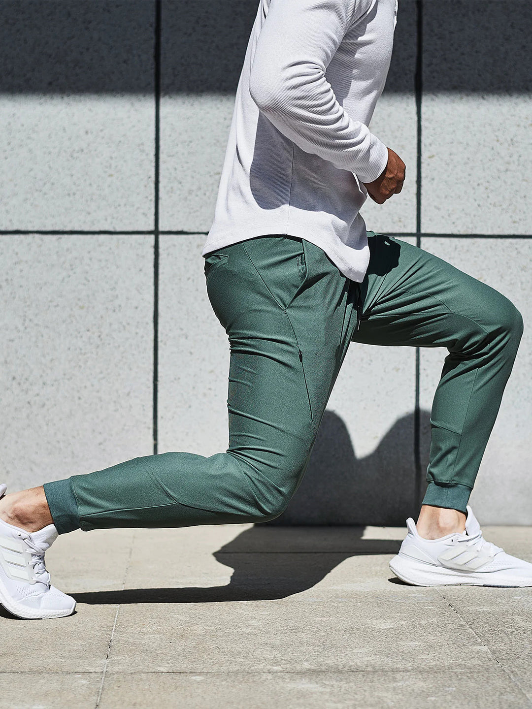 Lightweight men's athletic joggers. Breathable activewear for running & training.