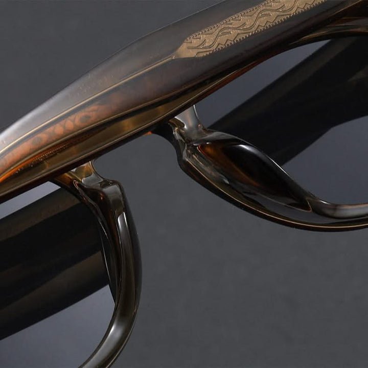 Lightweight retro polarized sunglasses for sun protection. Unisex eyewear with stylish vintage appeal & UV filter.