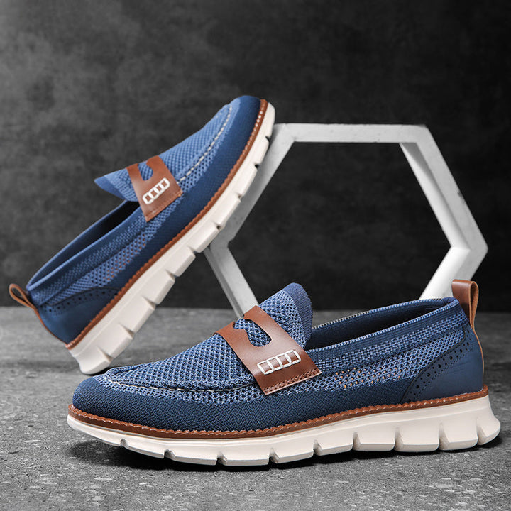 Lightweight men's slip-on loafers with orthopedic support for ultimate comfort.