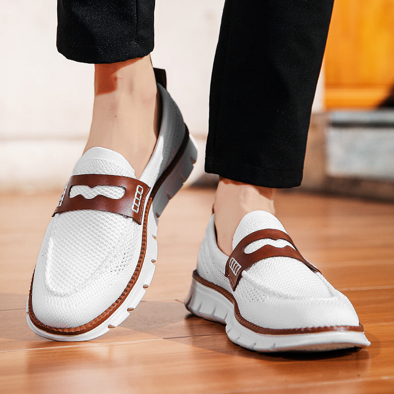 Comfortable men's slip-on loafers, excellent for walking & smart casual spring/summer looks.