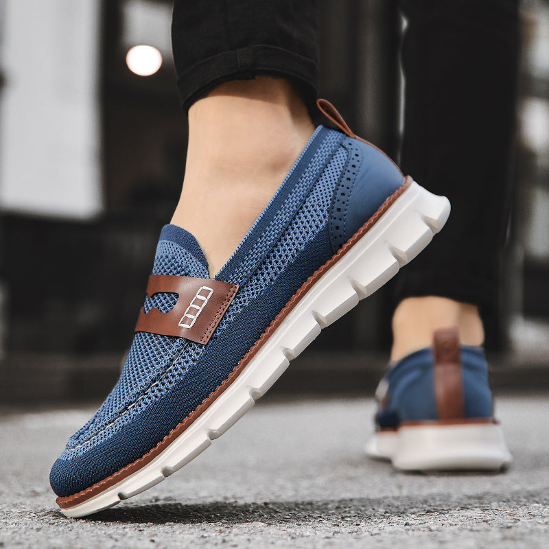 Smart casual men's Oxford loafers, versatile for spring & summer outfits.