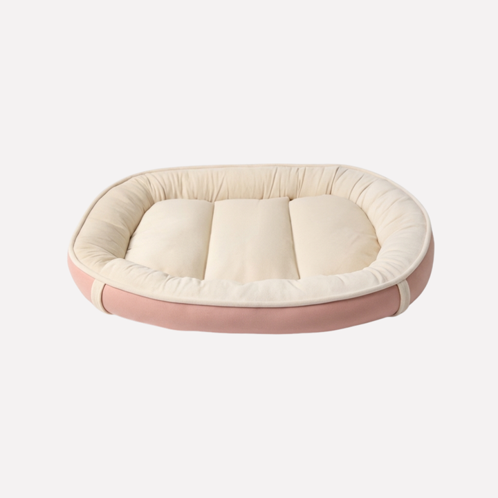Plush, cozy pet nest bed for dogs & puppies. Washable design ensures a soft, comfortable resting spot & easy care.