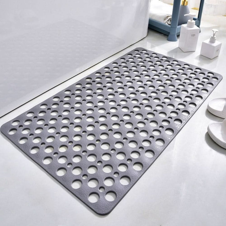 Luxury anti-slip shower mat for enhanced bathroom safety & hygiene. Durable, comfortable PVC bath mat.