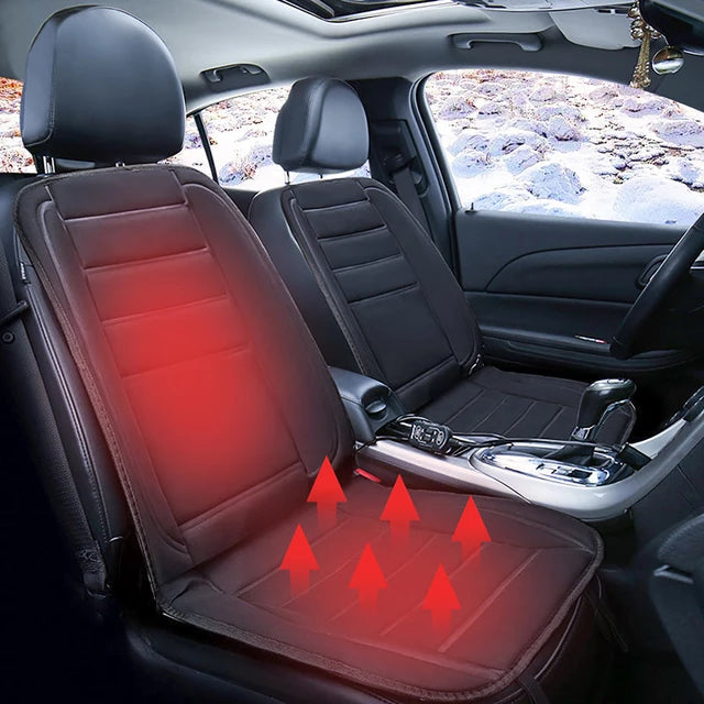 Full coverage heated car seat warmer with temperature control, ultimate vehicle comfort.
