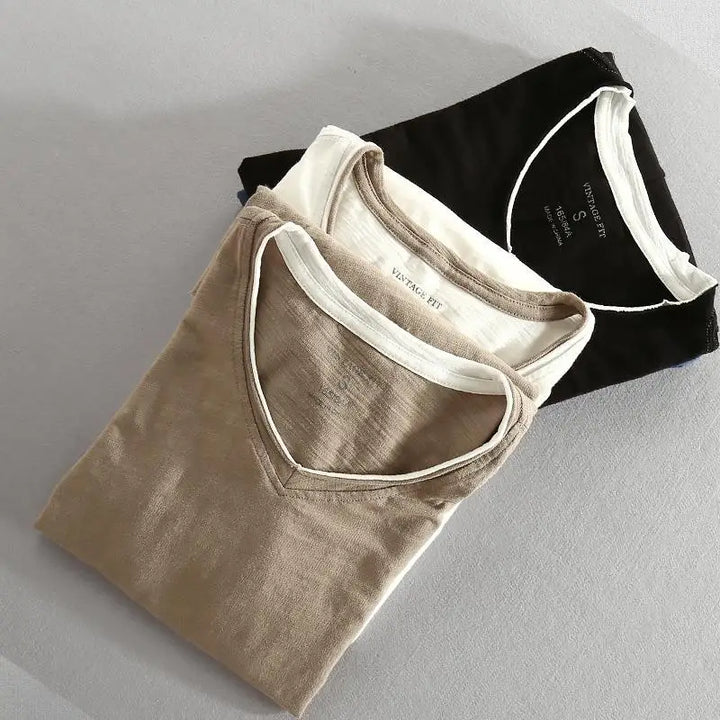 Men's Nightfall V-neck shirt, comfortable & stylish. Tailored fit, short sleeve for casual and classic everyday wear.