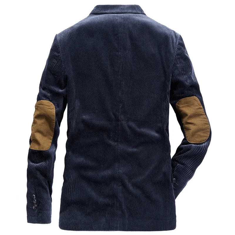 Stylish men's textured casual jacket. Modern design, tailored fit, perfect for fall and winter fashion outerwear.