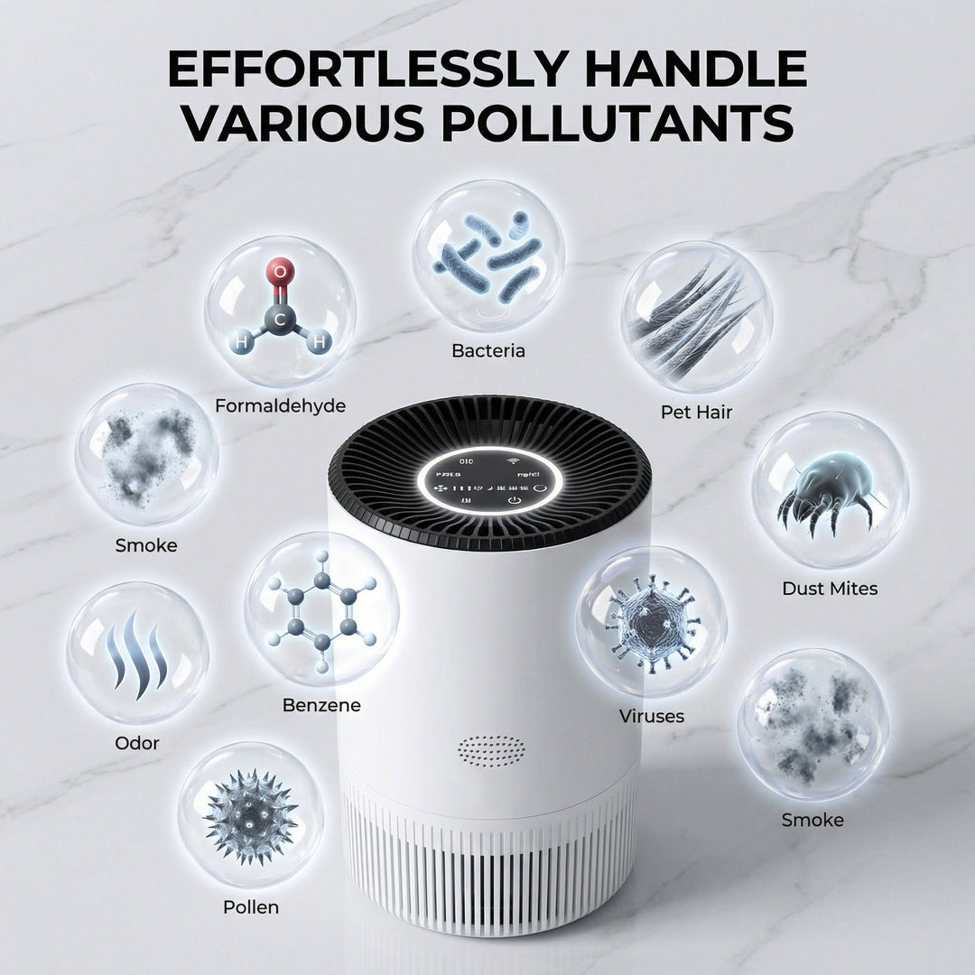 Tavvitaimp18 IntelliBreathe Smart Air Purifier: HEPA filtration for pet dander, odors, & allergens.