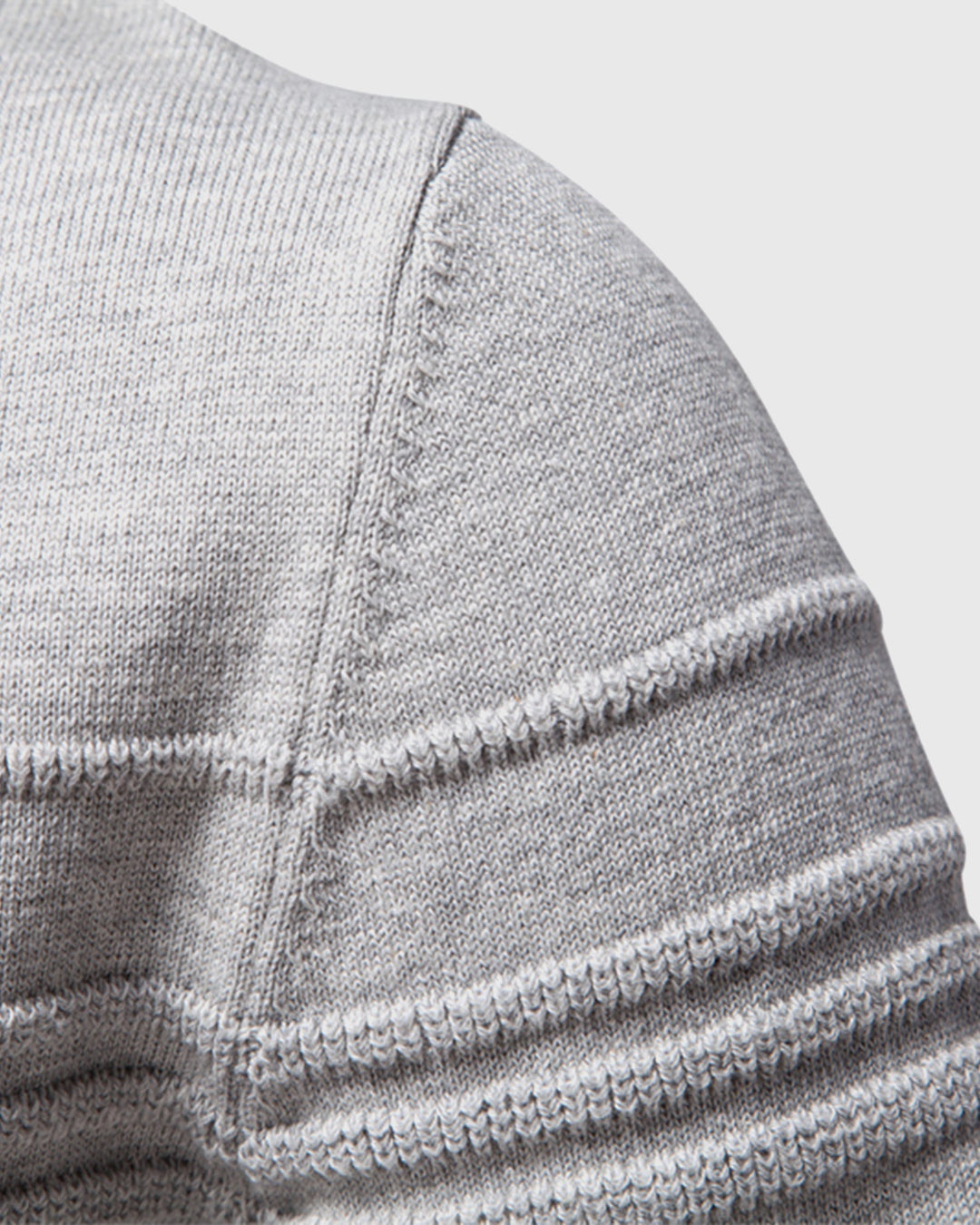 Classic men's crew neck, elevated textured sweater for casual and smart casual occasions.