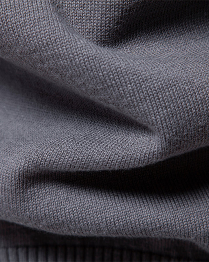 Sophisticated men's textured crew neck pullover, versatile for smart casual & everyday wear.